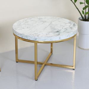 착불 체어센스 샤론H420 원형 거실 대리석 마블 카페 골드 테이블
