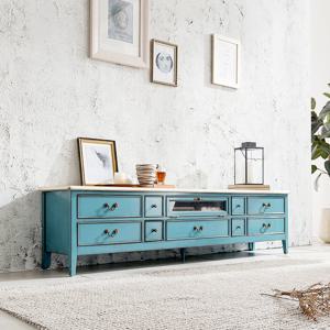 [퍼니프랑] RG 01 2100 블루 TV 드레스 거실장