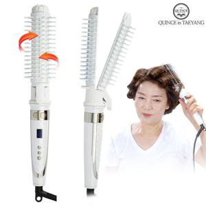 퀸스IN태양 오토롤링 브러쉬고데기 시즌2 자동회전 뽕 뿌리볼륨 매직 볼륨웨이브 구르프 빗 판고데기 헤어롤탈착 봉고데기사용가능 해외겸용