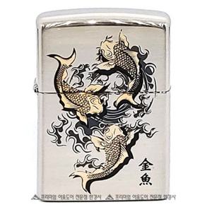 미국 지포 ZIPPO GOLD FISH NI 라이터 라이타 지포라이타 지포라