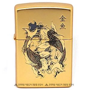 미국 지포 ZIPPO GOLD FISH GD  라이터 라이타 지포라이타 지포