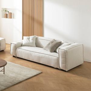 두모 3인용 스타일클린 워셔블 패브릭소파 [BS3075]