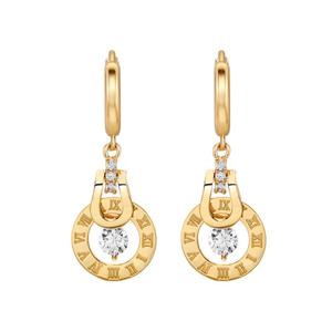 [아이비골드] 14K 로마 숫자 귀걸이 7198