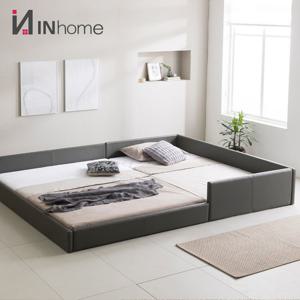 인홈 라온 슬림형 패밀리침대 Q+Q +라텍스탑포켓매트리스포함