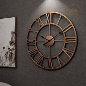 고르소 북유럽 엔틱 빈티지 인테리어 벽시계 -60cm