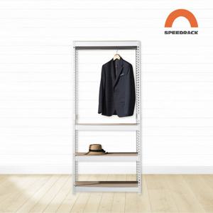 스피드랙 V2 행거 W500XD400XH2400X4단X행거봉1개 드레스룸