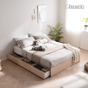 더릭스홈 몽슬립 A 무헤드 통서랍 수납 침대프레임 퀸(Q)