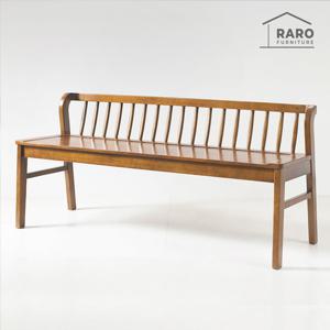 라로퍼니처 그라나다 고무나무 원목 3인용 벤치 식탁 의자 3인 밴치