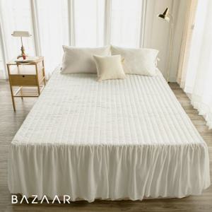 퓨어화이트 레이스 누빔 침대스커트(SK)