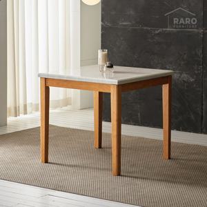 라로퍼니처 린디 800 천연 대리석 2인 식탁 원목 테이블