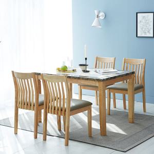 헤이몰리 타우루스 대리석 4인 식탁세트 (의자)