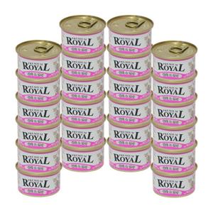 [24개세트] 프리미엄로얄 고양이캔 참치+연어 85g