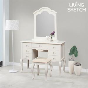 [리빙스케치] 아뜨리에 샤론 화장대 세트[착불]의자포함 서랍형 화장대