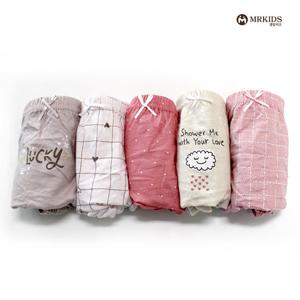 [엠알키즈]럭키 여삼각(면100%/여아팬티/삼각)