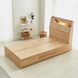 베키 라인홀 LED 수납 침대프레임 SS NF2113