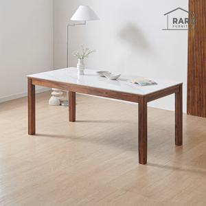 라로퍼니처 러브 1700 유광 포세린 통 세라믹 6인 식탁 원목 테이블