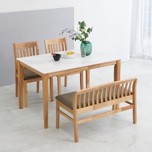 베스트리빙 루마니아 제시 12T 통세라믹 4인(1200) 식탁세트/일반벤치형