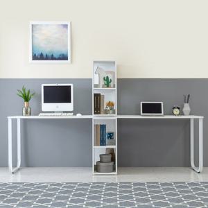 라나4 2200 2단책꽂이 2인용책상 학생책상 서재용책상