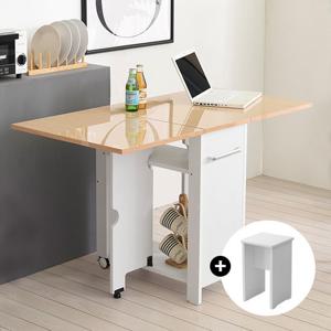 이동형 폴딩 테이블 식탁(하이그로시600)+의자2개 KD479(착불)