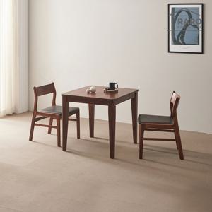 라로퍼니처 로렌 800 아카시아 원목 2인 식탁 세트 (식탁+의자2)