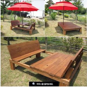 다기능 야외테이블 및 평상식탁//틈새없는평상/1200 무도색