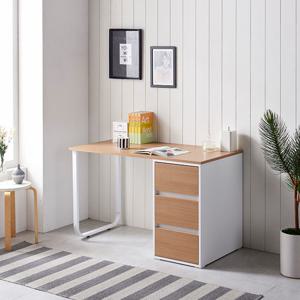 [숨결] 유씨엠 도브 멀티 철제책상 1000+서랍장