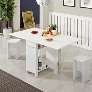 [숨결] 유씨엠 코코레인 멤브레인 접이식 확장형 식탁-스툴2개