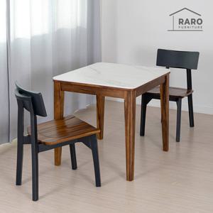 라로퍼니처 프리마 800 포세린 세라믹 2인 식탁 세트 (식탁+의자2)