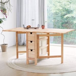 베스트리빙 공간활용에 용이한 윙즈 접이식 원목 식탁 테이블/식탁 단품