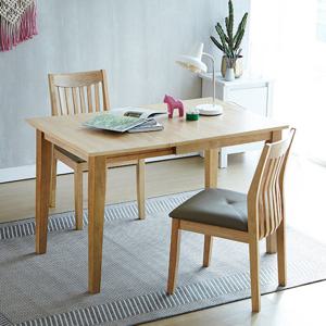 베스트리빙 공간활용 접이식 메드퍼드 제시 2인 확장형 식탁세트/의자2개