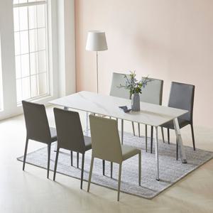 [헤닝] 코코 12T 통 세라믹 6인 식탁세트