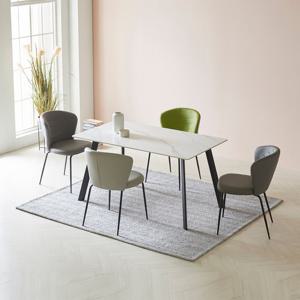 [헤닝] 드메인 12T 통 세라믹 4인 식탁세트