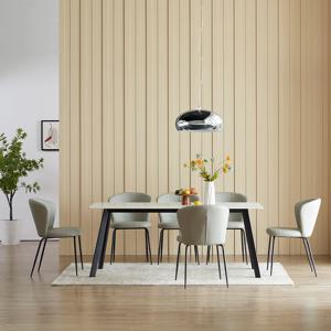 [헤닝] 드메인 12T 통 세라믹 6인 식탁세트