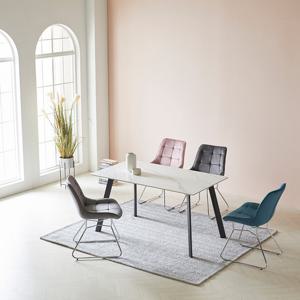 [헤닝] 린지 12T 통 세라믹 4인 식탁세트