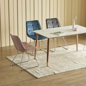 [헤닝] 루블린 12T 통 세라믹 4인 식탁세트