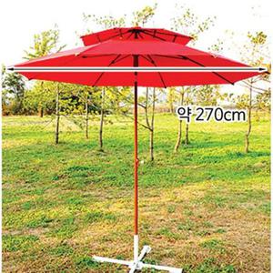 야외파라솔 해변 야외 접이식 그늘막 대형 2단 파라솔 받침미포