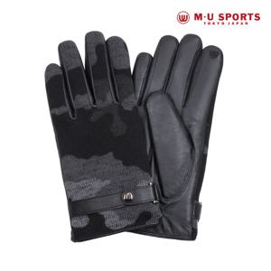 [M.U] 스마트터치 카모 남성 가죽장갑 MH-32602