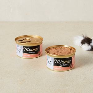 미아모아 파스테이트 연어 캔 85g 고양이 사료