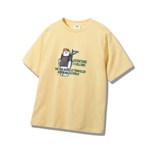 [백화점][지프] 남여공용 곰 레터링 루즈핏 반팔 티셔츠 JQ2TSU210