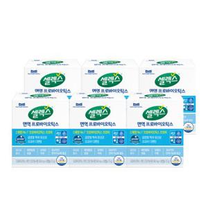 [GS단독구성]셀렉스 면역 프로바이오틱스 유산균&아연 6병 (250mg X 30캡슐)