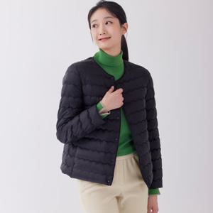 [지센] (4컬러) 에브리 말랑 덕다운 물결 자켓 LVLWOA71