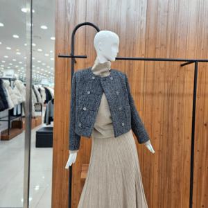 [지컷]지컷 더블 버튼 트위드 자켓 7224410001_DJ