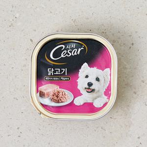 시저 닭고기 캔 100g 강아지 사료