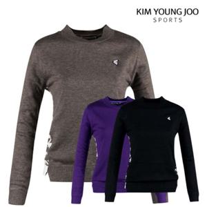 [럭스골프]여성 겨울 골프웨어 방풍 바람막이 캐시미어 옷 니트