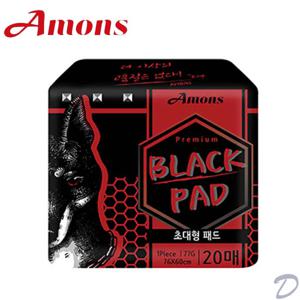 [아몬스]아몬스 애견용품 블랙패드 초대형 120매 국산 패드