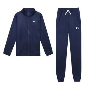 언더아머 UA K 여성 트레이닝복세트 츄리닝 러닝복 네이비 1363290-408