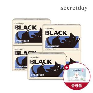 시크릿데이 블랙 오버 10P 5팩+순한코튼 슬림핏 중형2P 증정O