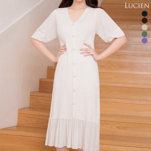 [루시앙]루시앙 썸머 퍼프 니트 원피스 2종 SET