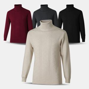 [아즈바이]남성 꽈배기 터틀넥 목폴라 니트 티셔츠 RNT810 중년