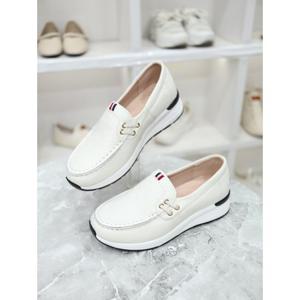 [블리아르]이지 소가죽 쿠션 슬립온 4cm MDBL100139_GN